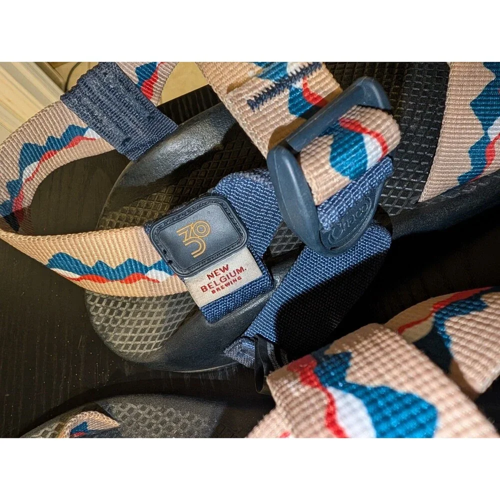 Chaco Adjustable Athletic Sandal Men's Size 10 New Belgium Brewery ZCloud